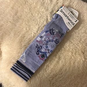 NEW Smartwool PhD SKI purple merino wool tall cushioned medium